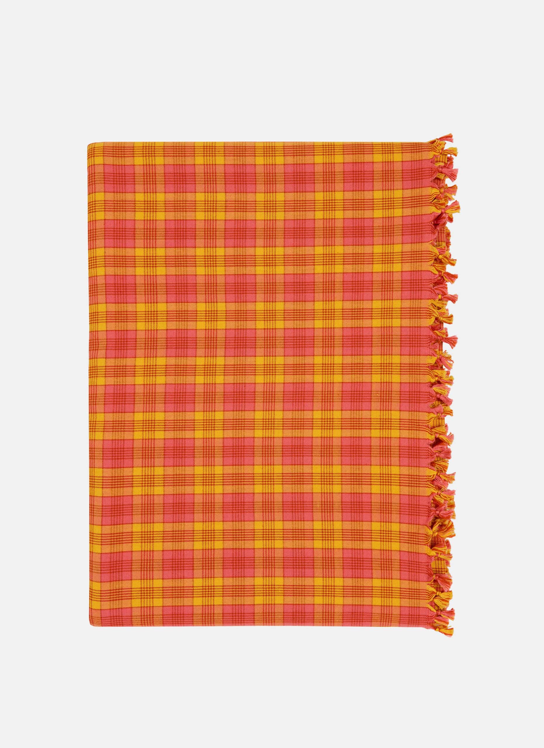 NANTUCKET PLAID Citrus Tablecloth