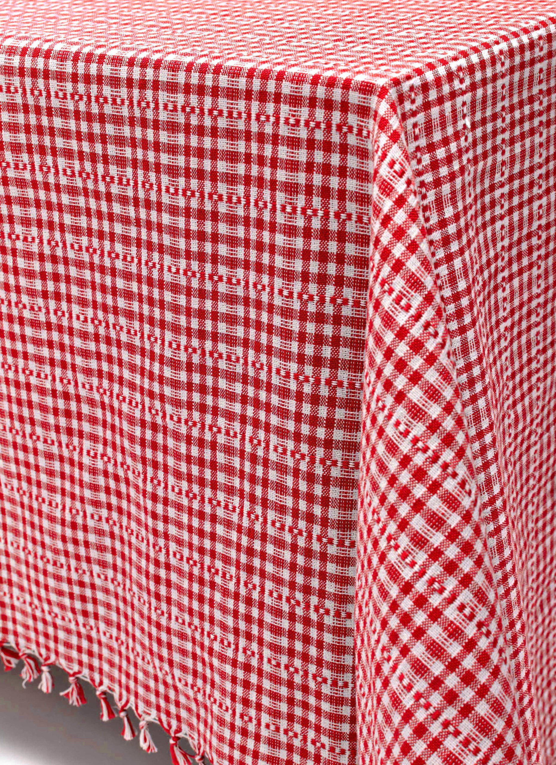 Heather Taylor Home - Soho Red Tablecloth (Large)