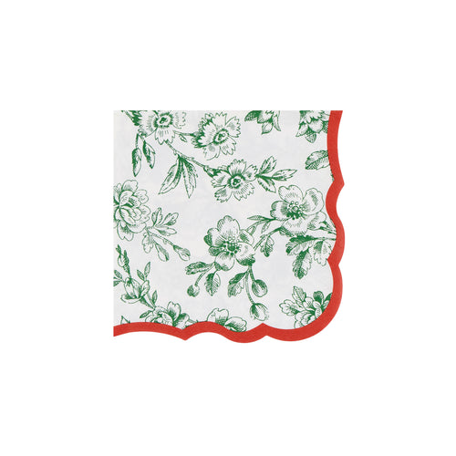 Toile De Jouy Small Cocktail Napkins (x16)