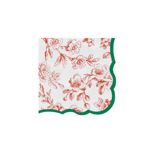 Toile De Jouy Small Cocktail Napkins (x16)