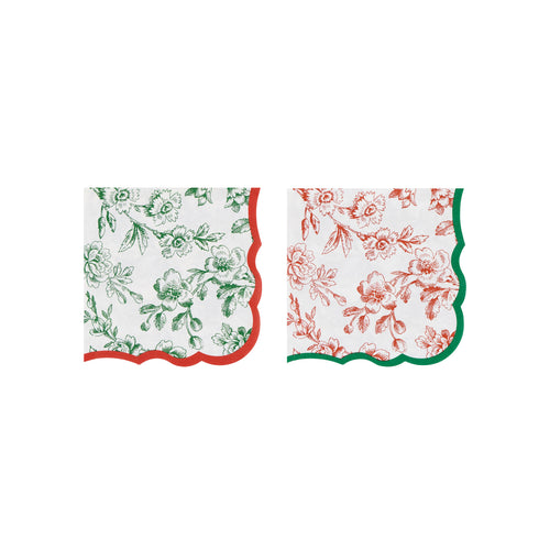 Toile De Jouy Small Cocktail Napkins (x16)