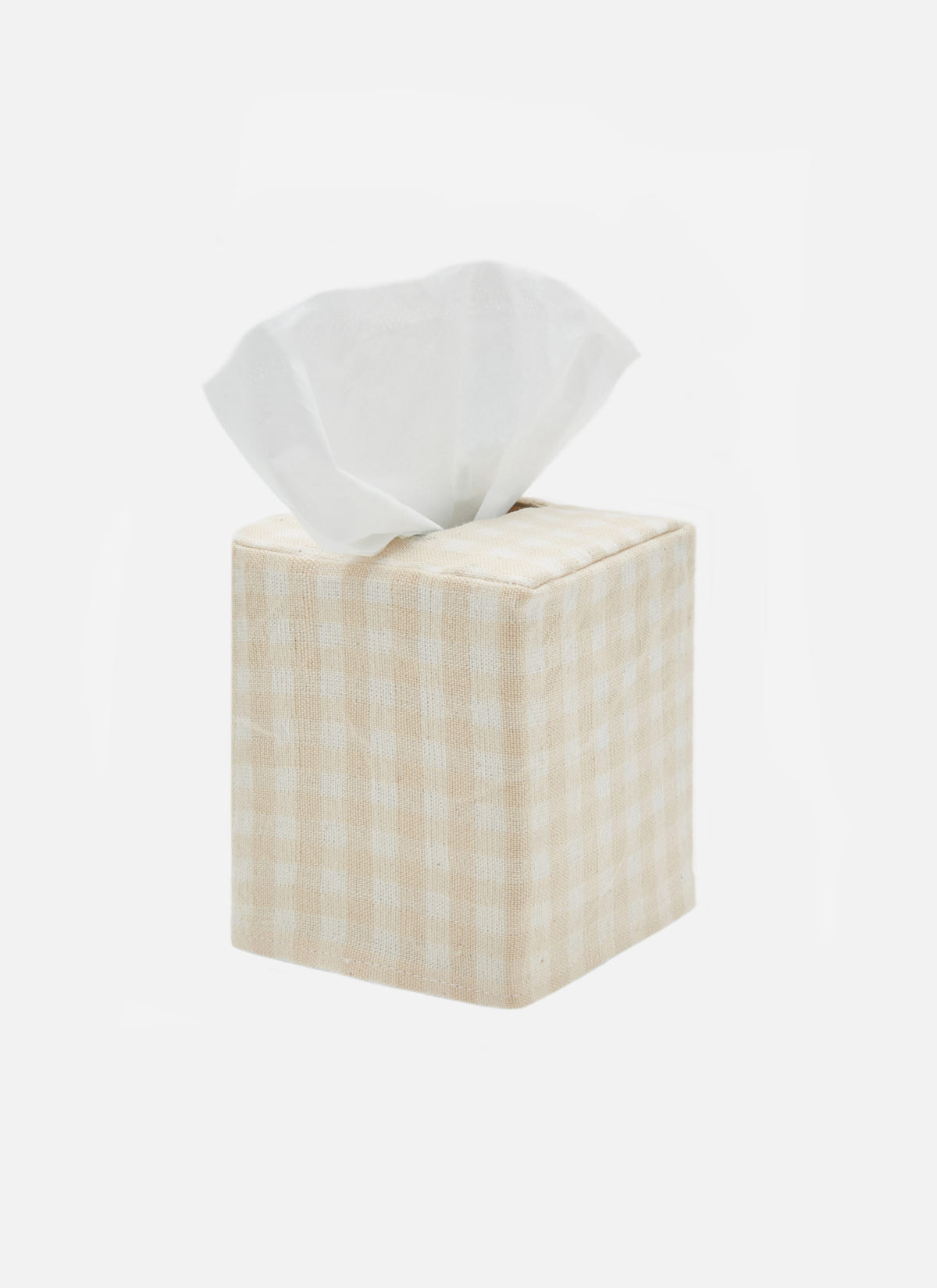 MINI GINGHAM - Cream Tissue Box Cover – Heather Taylor Home