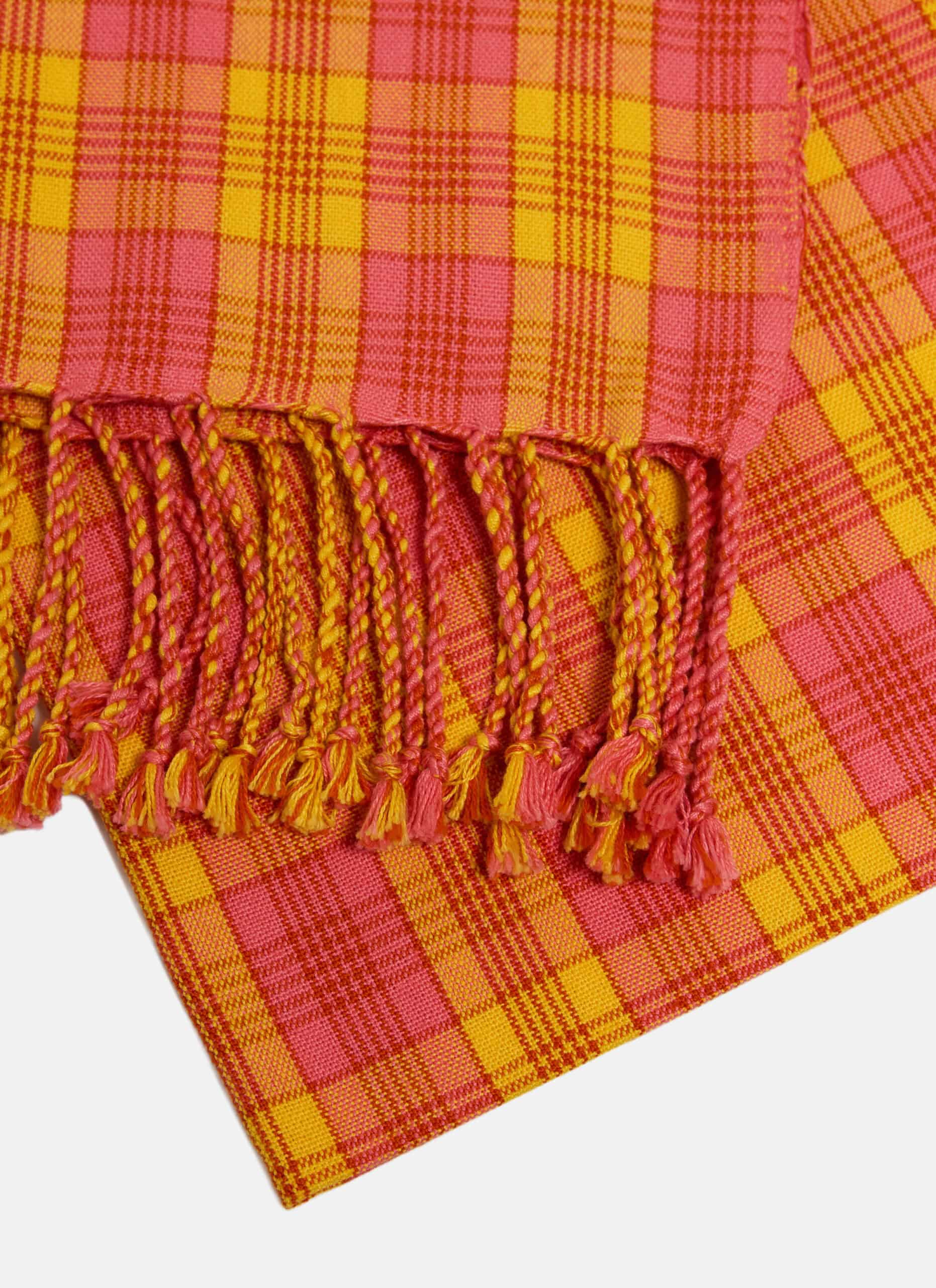 NANTUCKET PLAID Citrus Beach Towel - Thumbnail 5
