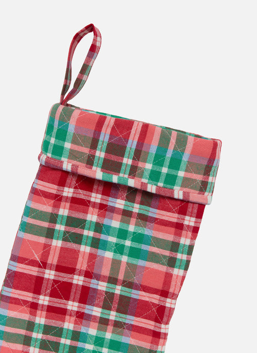 TALIA PLAID - Multi Quilted Stocking