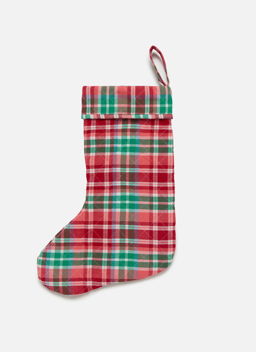 TALIA PLAID - Multi Quilted Stocking