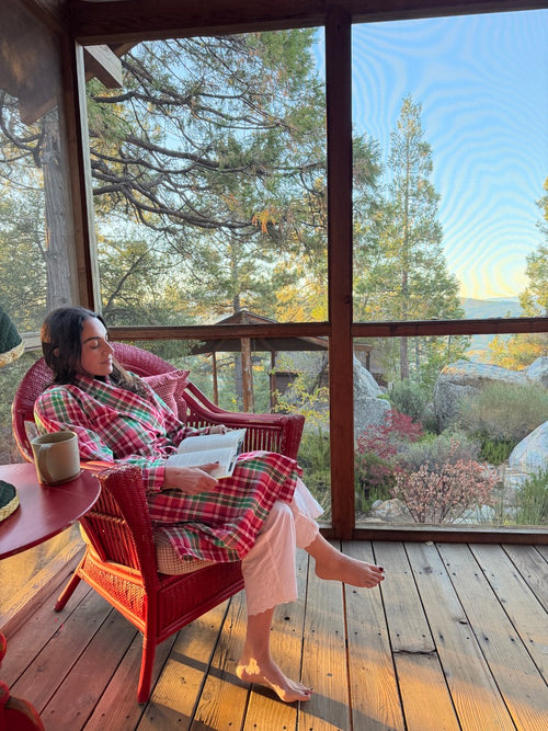 TALIA PLAID - Multi Bathrobe