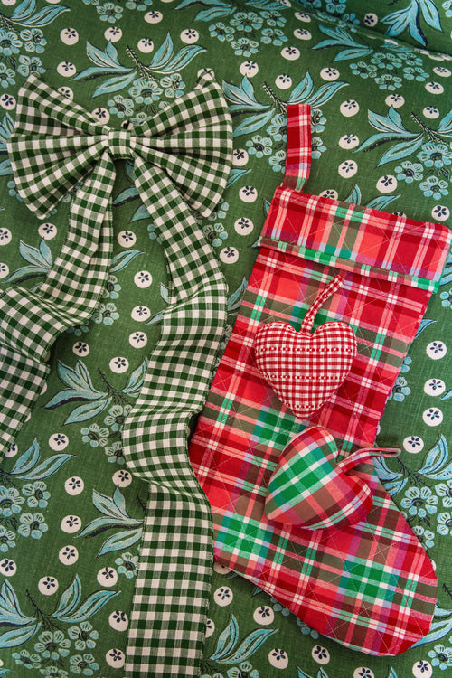 TALIA PLAID - Multi Quilted Stocking