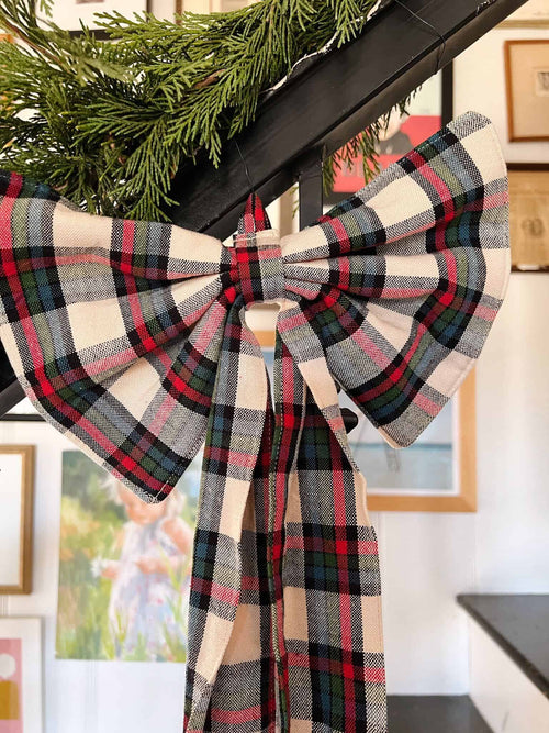 IDYLLWILD PLAID -  Multi Fabric Bow