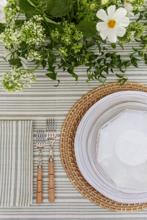 Heather Taylor Home x This Oak House - Sage Stripe Napkins