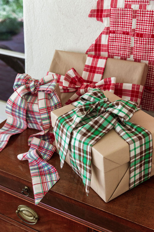CLARA PLAID - Multi Wide Garland Ribbon