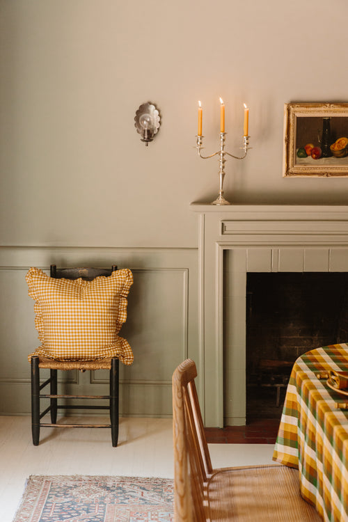 MINI GINGHAM - Goldenrod Pillow