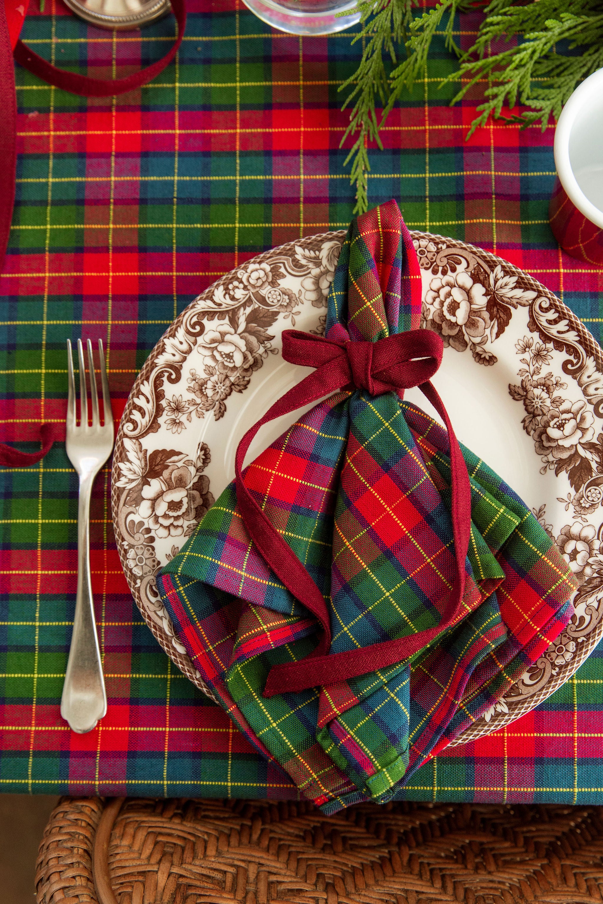HOLLY PLAID - Multi Color Napkins - Set of 4