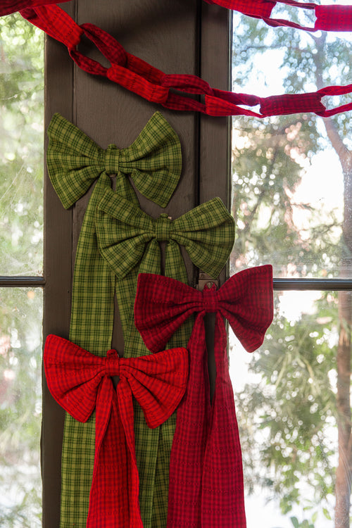 SOHO - Two Toned Bordeaux Fabric Bow