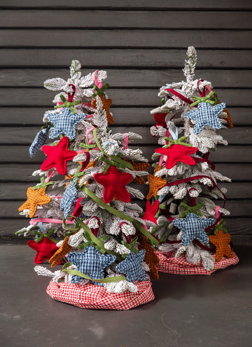 Set of 3 Soho Two Toned Star Ornaments