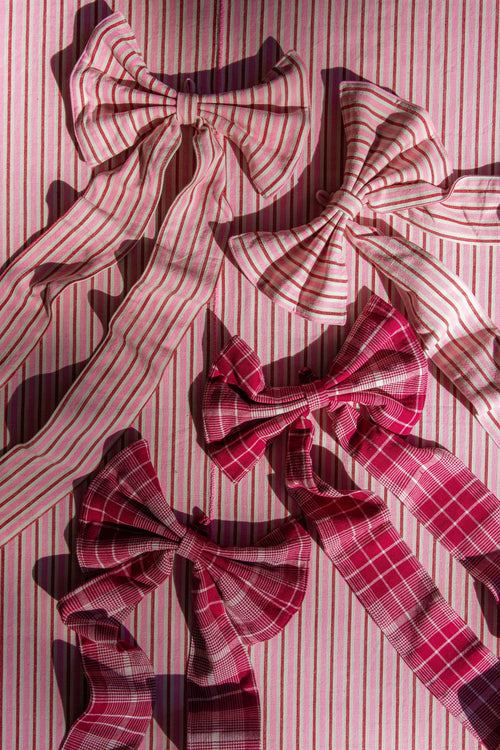 PETITE STRIPE - Valentine Fabric Bow