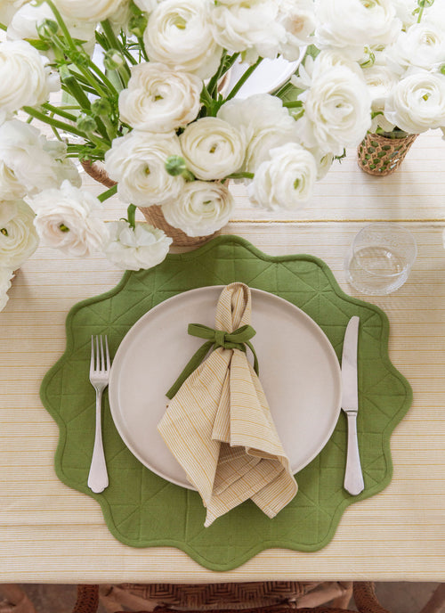 GOLDIE STRIPE - Butter Napkins