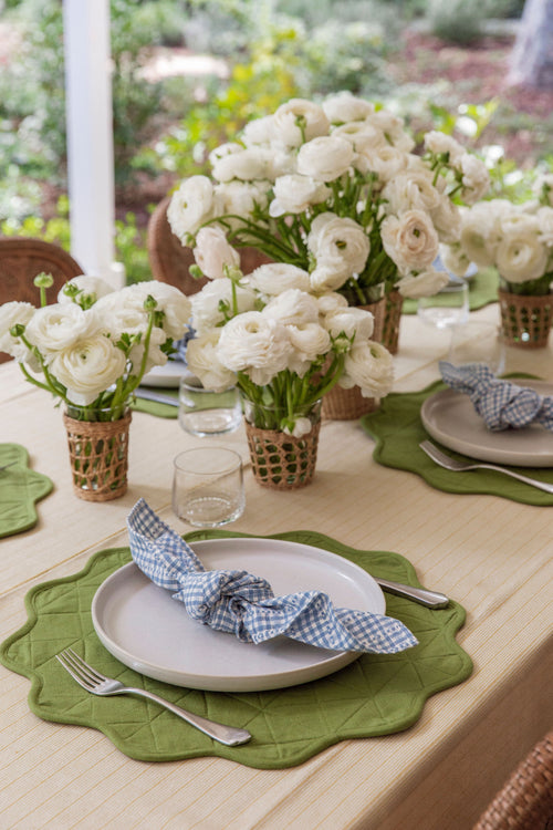 GOLDIE STRIPE - Butter Tablecloth