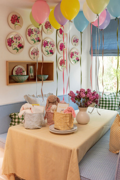 MINI GINGHAM - Sunflower Quilted Basket