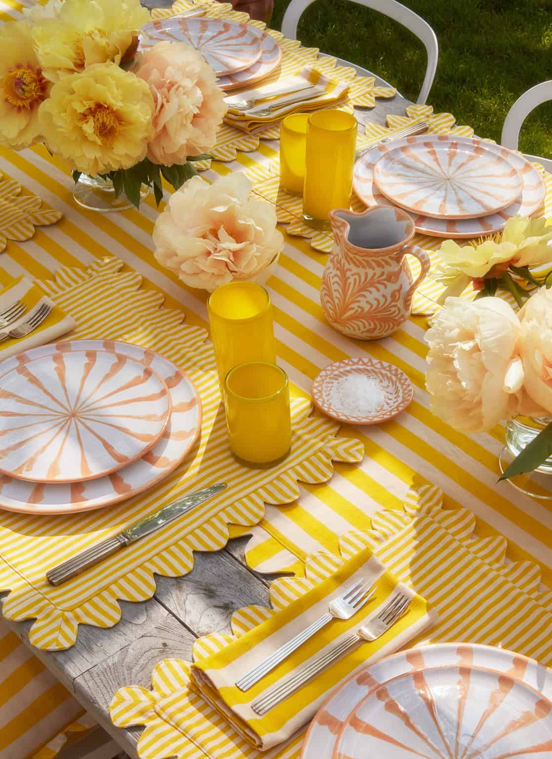 Heather Taylor Home Stripe Napkins - Thumbnail 3