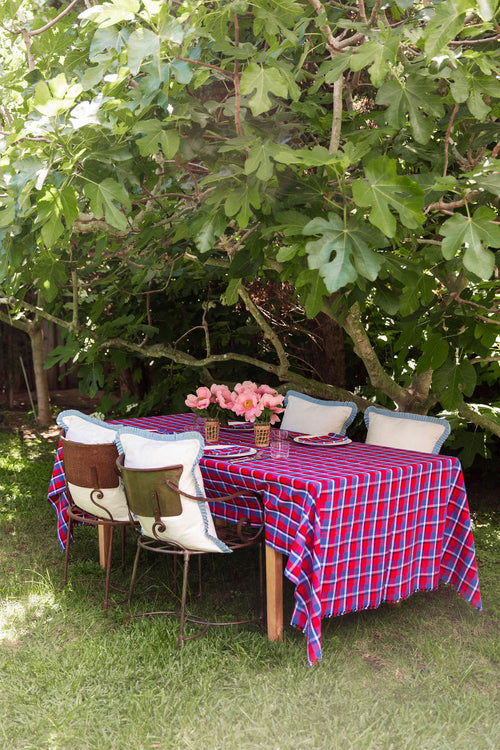 PEARL & BLUE - Pleated Edge Pillow